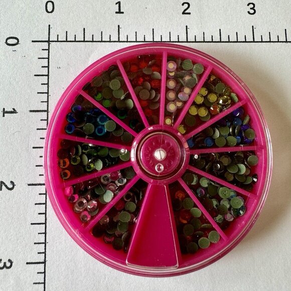 BUTTONS CLEAR FACETED RHINESTONES- Scrapbooking Embellishment Stampin Up Bazzill - Picture 8 of 8